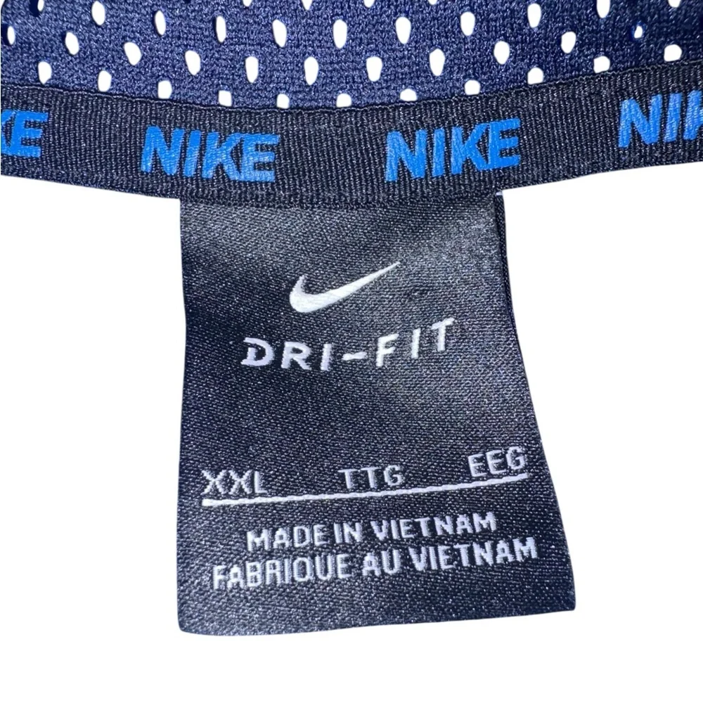 Nike DriFit Pullover Swoosh Logo Hoodie Blue XXL